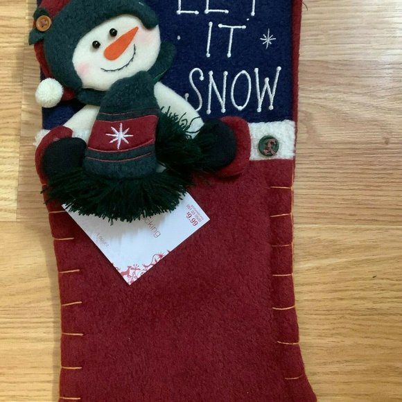 Snowman Christmas Stocking, NWT - Picture 4 of 9